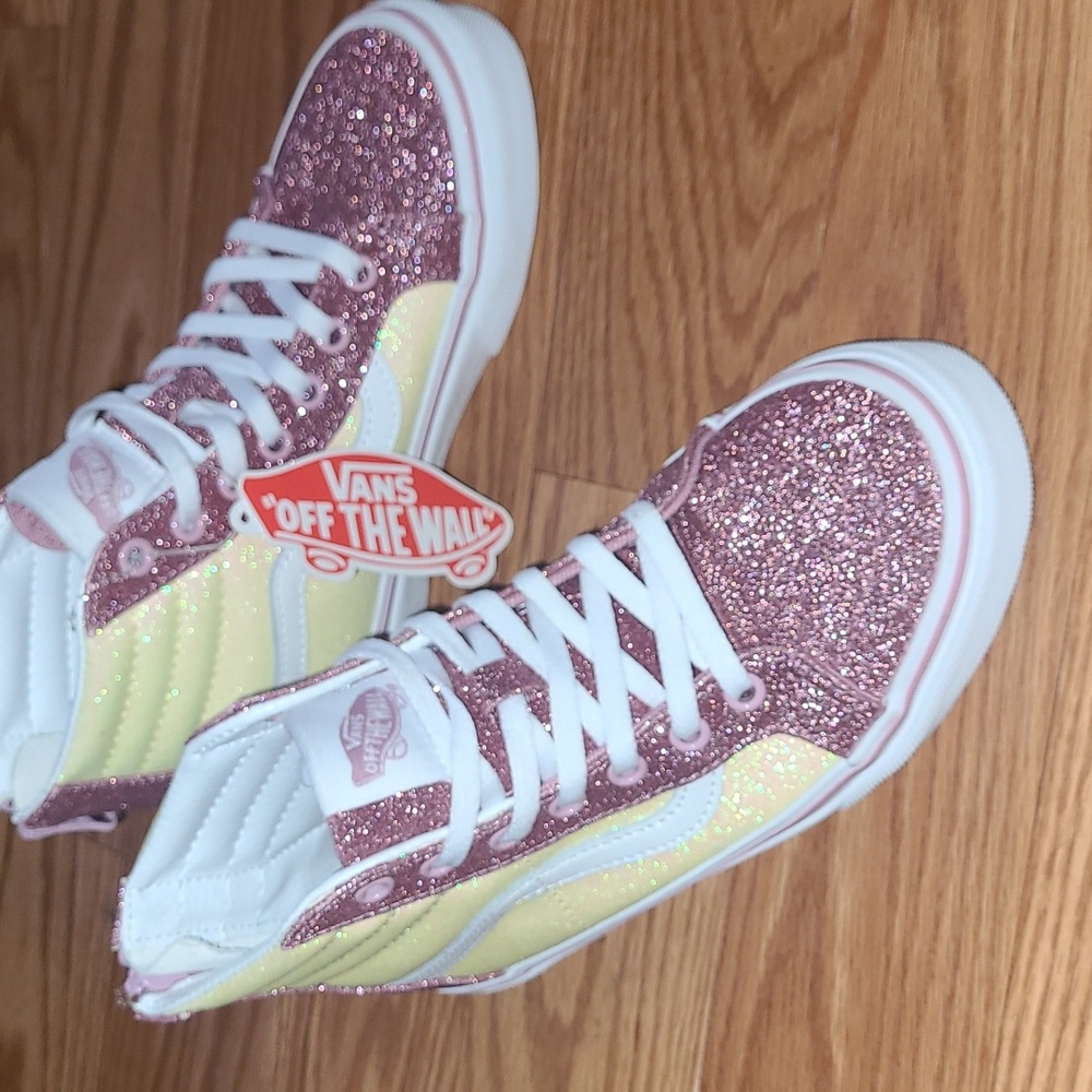 Youth Van's glitter zipper high top